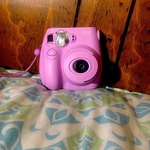 Cute purple camera